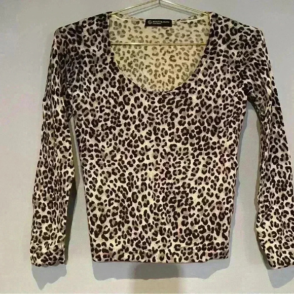 Beauty & Youth Sweaters - Women’s Beauty  & Youth animal print sweater